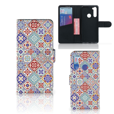 Xiaomi Redmi Note 8T Bookcase Tiles Color Xiaomi Redmi Note 8T Bookcase Tiles Color