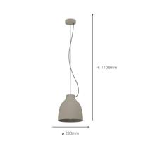 Eglo Taupe hanglampCamasca Ø 28cm - 900159 - thumbnail