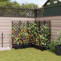 Tuin Bloempot 5 pcs Zwart Staal - thumbnail