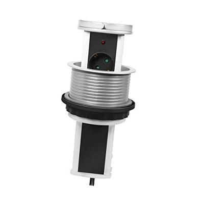 LogiLink LPS235A Stopcontact (inbouw) Aanraakbeveiliging Zilver-zwart