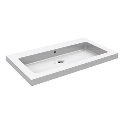 Wiesbaden keramische meubelwastafel 80x46 zonder kr.gat