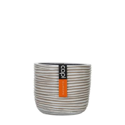 Ei pot Rib I 8x6,5 ivoor Capi Nature - Capi europe