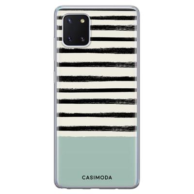 Samsung Galaxy Note 10 Lite siliconen hoesje - Stripes on stripes Samsung Galaxy Note 10 Lite siliconen hoesje - Stripes on stripes
