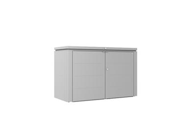 Biohort metalen tuinhuis HighBoard 200x84x127 cm- Plat dak- Metaal- Biohort
