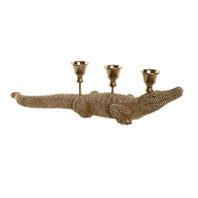 Decoratieve figuren Home ESPRIT Gouden Kandelaar 42,5 x 12,5 x 11,5 cm