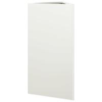 VidaXL Plantenbak driehoek 40x34,5x70 cm staal wit - thumbnail