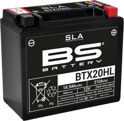 BS-BATTERY batterij "bgz20hl / btx20hl / btx20hl-bs". battery btx20hl bs sla
