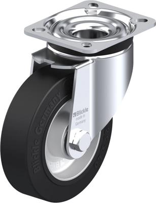 Blickle LK-ALEV 125K-1 Zwenkwiel Wieldiameter: 125 mm Draagvermogen (max.): 250 kg 1 stuk(s)