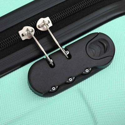 VidaXL Koffer met slot 3 pcs mintgroen 50 x 31 x 78 cm abs kunststof