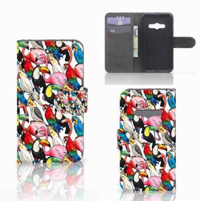 Samsung Galaxy Xcover 3 | Xcover 3 VE | Telefoonhoesje | Met pasjeshouder | Birds