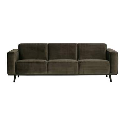 WOOOD Bank 'Statement' 3-zits, Velvet, kleur Warm Groen