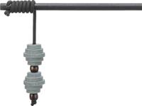 TRIXIE KATTENSPEELGOED SPEELHENGEL MET HALTER CITYSTYLE VILT / HOUT 40 CM - thumbnail