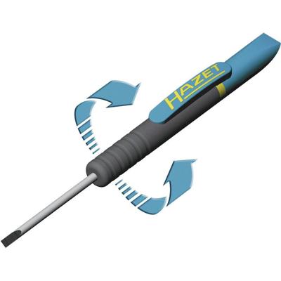 HAZET Clip-schroevendraaier 805C-25 · Sleufprofiel · SW 0,4 x 2,5 mm