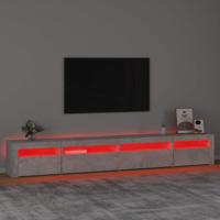 Tv-meubel met LED-verlichting 270x35x40 cm betongrijs - thumbnail
