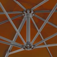 VidaXL Zweefparasol met aluminium paal 250x250 cm terracottakleurig - thumbnail