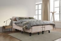Beddenleeuw Boxspring Bed Sophia - Elektrisch - 180x210 - Incl. Hoofdbord - Ecru - thumbnail