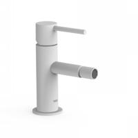 Bidetmengkraan Tres Study Exclusive 1-Hendel Uitloop Recht 8 cm Rond Mat Wit - thumbnail