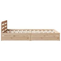 Bedframe zonder matras massief grenenhout 135x190 cm - thumbnail