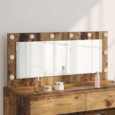 VidaXL Schmink spiegel rechthoekig oudhout 100 x 45 x 18 cm VidaXL Schmink spiegel rechthoekig oudhout 100 x 45 x 18 cm