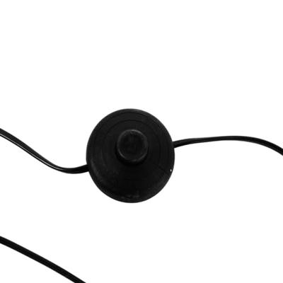 QAZQA Booglamp staal stoffen kap wit 50 cm - XXL