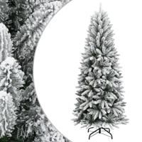 VidaXL Kunstkerstboom met sneeuw 150 cm pvc en pe - thumbnail