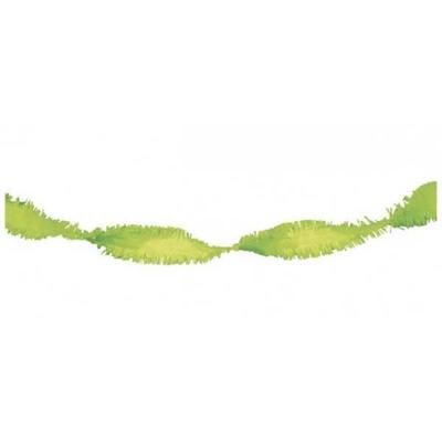 Crepe Papier Slinger Lime Groen - 24 meter
