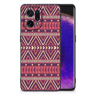 OPPO Find X5 Back Case Aztec Paars