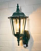 Konstsmide Firenze 7236-600 Buitenlamp met bewegingsmelder (wand) E27 100 W Groen - thumbnail
