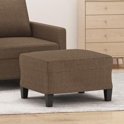 Voetenbank 60x50x41 cm stof bruin