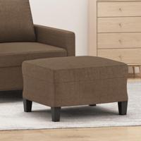 Voetenbank 60x50x41 cm stof bruin - thumbnail