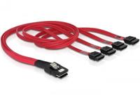 Delock 83057 Kabel Mini SAS SFF-8087 > 4 x SATA 7-polig 0,5 m - thumbnail
