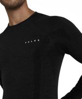 Falke LS Wool-Tech Shirt Heren Black S - thumbnail