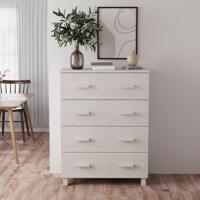 Dressoir HAMAR 79x40x103,5 cm massief grenenhout wit - thumbnail