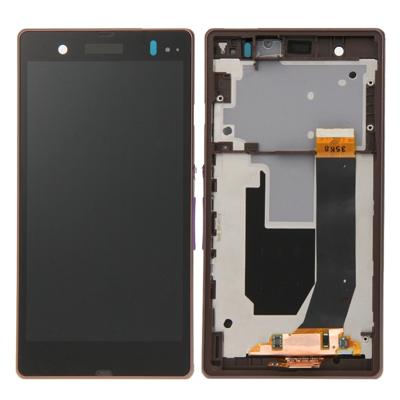 LCD-scherm + Touch Panel met Frame vervanging voor Sony Xperia Z / L36H / C6603 / C6602(Purple)