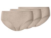 esmara Set van 3 dames hipsters (Beige, L (44-46)) - thumbnail