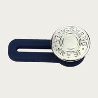 Op en Top Zwanger Broek Verlenger glad zilver jeans - thumbnail