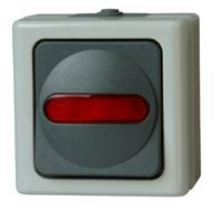 Kopp 561656007 BlueElectric Compleet Controleschakelaar spatwaterdicht Grijs 1 stuk(s) - thumbnail