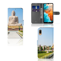 Huawei Y6 (2019) Flip Cover Boeddha - thumbnail