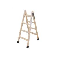 Opvouwbare ladder met 5 tredes Plabell Hout 139 x 31/51 cm - thumbnail
