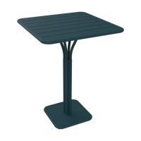 Fermob Luxembourg tuintafel hoog 80x80 cm Acapulco Blue - thumbnail