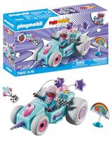 PLAYMOBIL 71635 Eenhoornmeisje en kart, Funstars, 46 stuks, vanaf 4 jaar - thumbnail