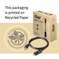 club3D CAC-1082 DisplayPort-kabel DisplayPort / HDMI Adapterkabel DisplayPort-stekker, HDMI-A-stekker 2.00 m Zilver - thumbnail