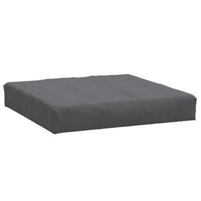 VidaXL Palletkussens 3 st stof gemêleerd antracietkleurig - thumbnail