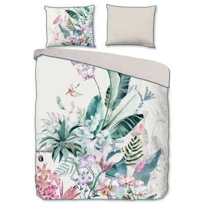 Descanso Dekbedovertrek "jungleprint" - Multi - (155x220 cm) - Biologisch Katoen satijn