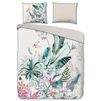 Descanso Dekbedovertrek "jungleprint" - Multi - (155x220 cm) - Biologisch Katoen satijn - thumbnail