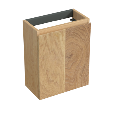 Fonteinkast Forzalaqua Siena 39.5x21.5x50 Cm 1 Deur Rechts Eiken Smoke