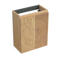 Fonteinkast Forzalaqua Siena 39.5x21.5x50 Cm 1 Deur Rechts Eiken Smoke - thumbnail