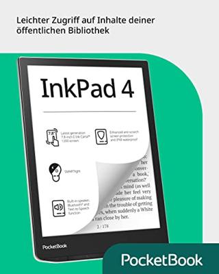 PocketBook InkPad 4 e-book reader Touchscreen 32 GB Wifi Zilver