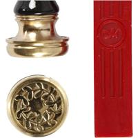 Creativ Company Zegel set, d 17 mm, rood, 1 set - thumbnail