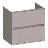 Brauer Adore - Onderkast Ondiep - 60 cm - met 2 Softclose Lades Greeploos en 1 Sifon Uitsparing - Timber Greige - thumbnail